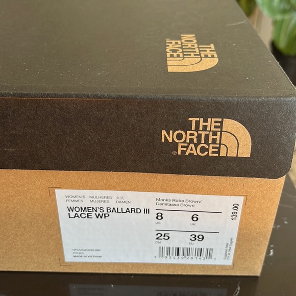 🧡❤️🥾The North Face Ballard III Lace Boots - Waterproof Women-8-NWT - Picture 15 of 15